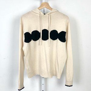Marimekko x UNIQLO Wool Cashmere Hoodie Pullover Sweater Cream Black Size M